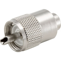 UHF PL259 RG58 Screw-On Plug 4.5mm Twist On suits RG58 Cable
