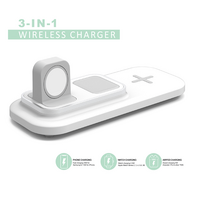 Sansai 3 in 1 Wireless Charger Charge Mobile Phone iWatch and AirPods 
