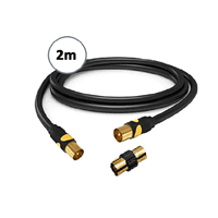 Sansai PHC-CB180 2m Digital TV to Antenna RG59 Adapter F-type to Male Connector 