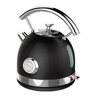 Philex 240V Auto Shut off Cordless Stainless Steel Electric Kettle 1.7 L Black