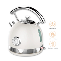 Philex 240V Auto Shut off Cordless Stainless Steel Electric Kettle 1.7 L White