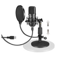 Philex 16mm USB Condenser Microphone with Foam Windscreen Desk Stand