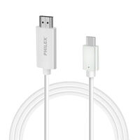 Philex Ultra HD 4K USB C Male to HDMI Cable for PC Smartphones Laptop 1.8m