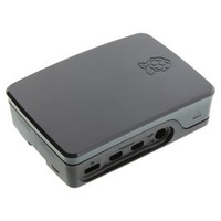 Raspberry Pi Accessory 4 Model B Official Plastic Case Black/Grey