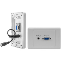 Pro.2 Straight VGA and 3.5mm Stereo Clipsal Wallplate