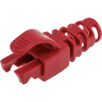 Red RJ45 Rubber Boot For Cat5E/6 Style B