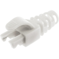 White RJ45 Rubber Boot For Cat5E/6 Style B