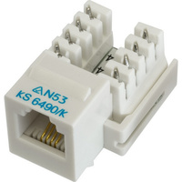 tetech RJ12 Cat3 Mechanism Socket to suit Keystone or Clipsal