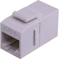 Dual Cat6 Mechanism Socket RJ45 Joiner Suits Clipsal