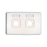 2 Gang Name Wall Plate Id Tag Standard Design