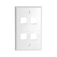 Pro.2 Keystaone 4 Gang Wall Plate Flush Type