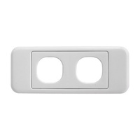 2 Gang Architrave Plate Suits Clipsal