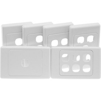2 Gang Wall Plate White Clipsal 2000 Series
