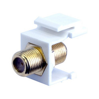 Pro.2 F Socket tp F Socket Gold plated Keystone insert F adaptor