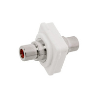 Red RCA Socket To Socket Insert To Suit Clipsal Gold