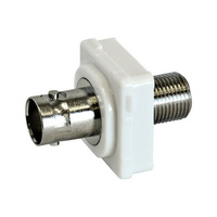 Pro.2 BNC Socket To F Socket Insert to suit Clipsal Wall Plates