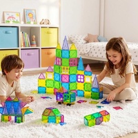 Keezi 60pcs Kids Magnetic Tiles Blocks Building Educational Toys Children Gift