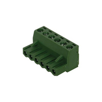 6 Way Phoenix Connector 6 Pin Green pluggable Terminal Block Socket 5.08mm