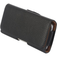 POU-Side Carry Leather Pouch Phone Holder