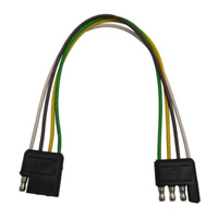 4 Pin Wired multi Pin Plug Socket with bullet type connectors