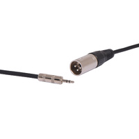 REDBACK 3 Pin Male XLR To Stereo 3.5mm Summing Cable 1m