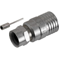 F Type RG11 Crimp Plug with separate pin