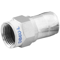 Hills Foxtel Approved F-Type Double Bubble RG6 Plug connector 10 Pack  