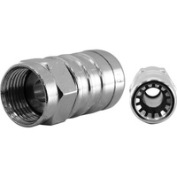 Aerial Industries F Type Push On Plug to suits RG6 Quad Coaxial Cable