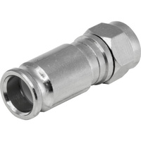 F Compression RG6Quad Plug No Inner Liner Type