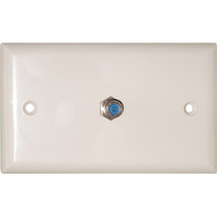 Single F Socket Wall Plate Foxtel Approved F10359