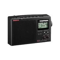Sangean Portable 28cm Long Range FM AM Band LCD Radio Fringe Reception Black