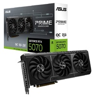 ASUS nVidia GeForce PRIME-RTX5070-O12G RTX 5070 12GB GDDR7 OC Edition 2557MHz Boost Clock, RAM 28Gbps, 1005 AI TOPs, Digital Max Resolution 7680 x 432