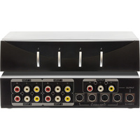 4-Way AV S -video selector 4 in 1 out composite s video