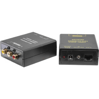 Pro.2 PRO1211 Composite Audio Video CAT5 Stereo Extender with IR Balun 300m 