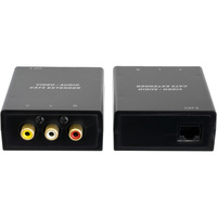 Pro.2 PRO1221Composite Stereo Audio CAT5 Extender Balun 300m Range