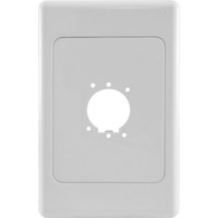 Pro.2 PRO1240 XLR Blank Wall Plate to Insert Variety XLR Connectors white
