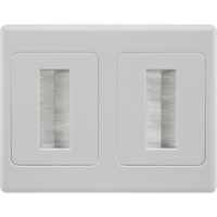 Pro.2 PRO1273 Dual Brush Wallplate suit Clipsal