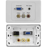 Pro2 VGA + Composite AV + PC Audio Clipsal  Style Wallplate