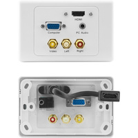 PRO2 HDMI VGA Composite AV PC Audio Wallplate