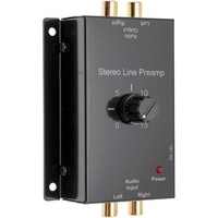 PRO2 Sterio Audio Line Preamp Inline Adjustable gain 