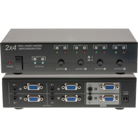 Pro.2 PRO1338 2x 4 VGA & Audio Matrix Switcher Splitter  