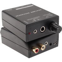 Pro2 Headphone Amplifier with 3.5mm RCA Inputs Volume Control with Power Switch