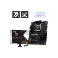 MSI PRO B850-S EVO WIFI, AMD B850, AM5, Ryzen 9000/8000/7000, 4xDDR5 256GB 8200+MT/s OC, PCIe 5.0 x16, 3xM.2, 5G LAN, Wi-Fi 7, 3yr wty