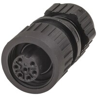 6 Pole Pre-earth CA Series Line Socket 934-127-100 Model