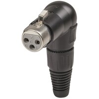 3 Pin Right Angle Cannon Type Connector