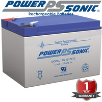 Powersonic PS12120 12V 12amp SLA Battery F2 Terminal Spill Proof Construction 