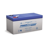 POWER SONIC PS1230 12V 3.4Ah F1 Terminal SLA Sealed Rechargeable Battery