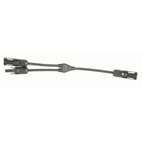 Solar Panel Y-Cable 2 Socket to 1 plug 300mm Waterproof and UV resistant