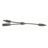 Solar Panel Y-Cable 2 Plug to 1 Socket 300mm Tin plated copper contacts