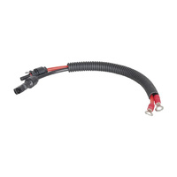 Pv Connector to eye terminal cable Red and black 400 mm Cables with Grommets